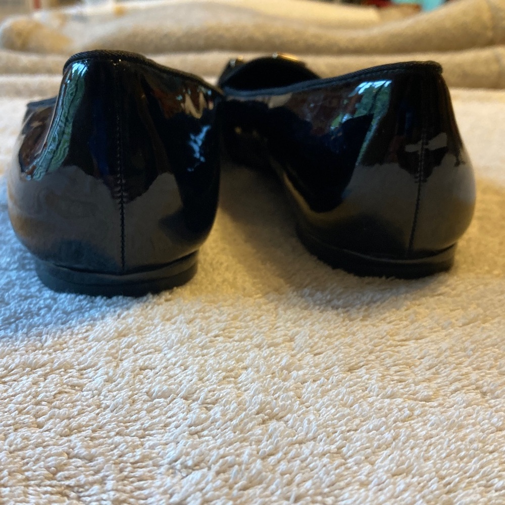 Tommy Hilfiger Patent Leather Black Women's Flats - Picture 6 of 7